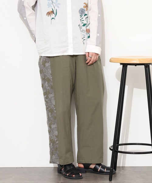 Emago（イマゴ）の「EMAGO 大きなお花刺繍ﾊﾟﾝﾂ（その他パンツ・レディース・カーキ/ベージュ/ネイビー・FREE）」の15枚目の写真