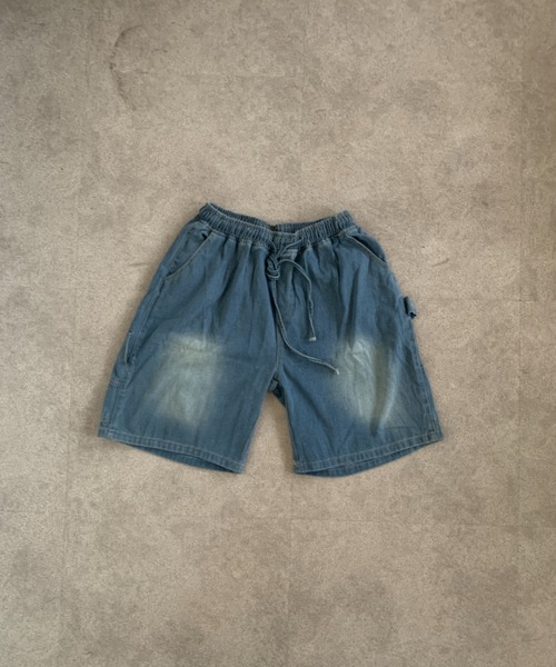 link lot（リンクロット）の「ペインターデザインハーフデニムパンツ（デニムパンツ・メンズ・サックスブルー/ブルー・L/M）」の7枚目の写真