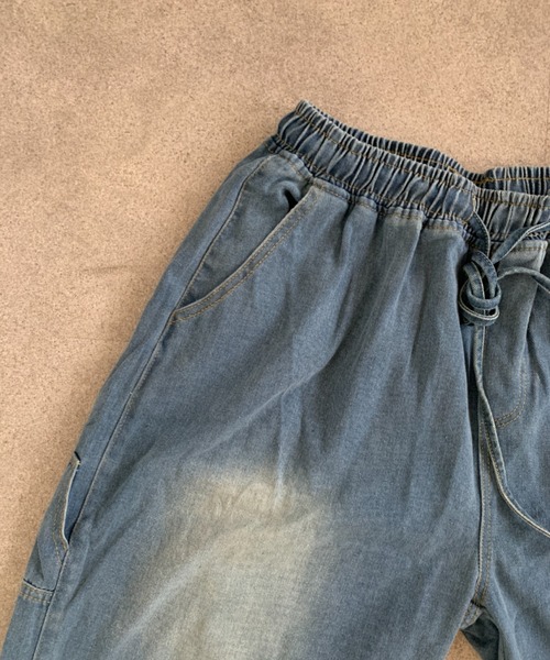 link lot（リンクロット）の「ペインターデザインハーフデニムパンツ（デニムパンツ・メンズ・サックスブルー/ブルー・L/M）」の8枚目の写真