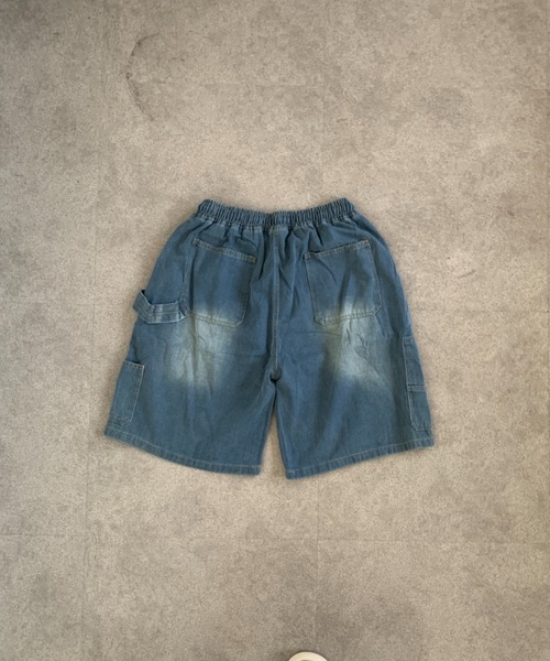 link lot（リンクロット）の「ペインターデザインハーフデニムパンツ（デニムパンツ・メンズ・サックスブルー/ブルー・L/M）」の13枚目の写真
