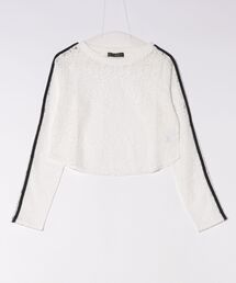 GORGE | 《レースラインショートトップス》カットソー/ストリート×Y2K/春夏秋/全2色(Tシャツ/カットソー)