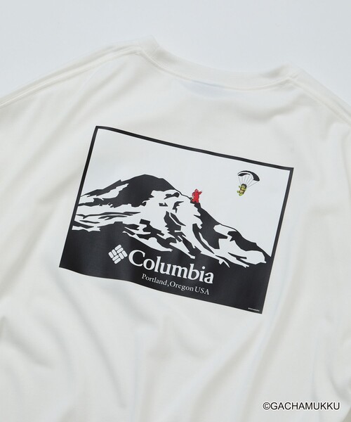 Columbia(コロンビア)の「限定展開 ガチャピン・ムック×Columbia×FREAK'S STORE 別注 インペリアルパーク マウンテンモチーフ バックプリント Tシャツ(Tシャツ/カットソー・メンズ・ホワイト/ブラック/ベージュ/チャコールグレー・X-LARGE/LARGE/MEDIUM/SMALL)」の10枚目の写真