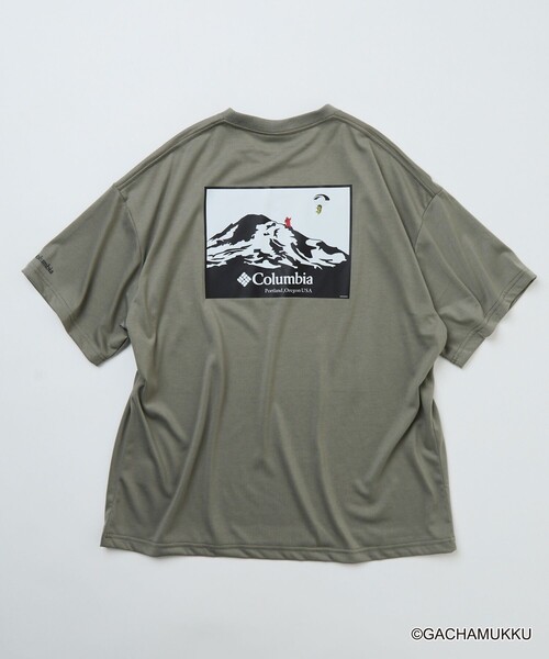 Columbia(コロンビア)の「限定展開 ガチャピン・ムック×Columbia×FREAK'S STORE 別注 インペリアルパーク マウンテンモチーフ バックプリント Tシャツ(Tシャツ/カットソー・メンズ・ホワイト/ブラック/ベージュ/チャコールグレー・X-LARGE/LARGE/MEDIUM/SMALL)」の17枚目の写真