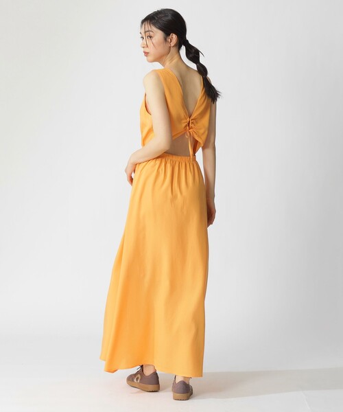 ECOALF(エコアルフ)の「VITTORIA ドレス / VITTORIA DRESS WOMAN(ワンピース・レディース・イエロー系その他2/ダークネイビー・FREE)」の10枚目の写真