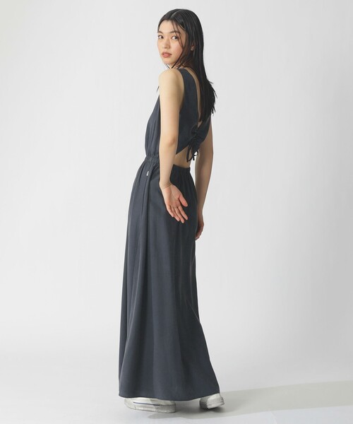 ECOALF(エコアルフ)の「VITTORIA ドレス / VITTORIA DRESS WOMAN(ワンピース・レディース・イエロー系その他2/ダークネイビー・FREE)」の6枚目の写真
