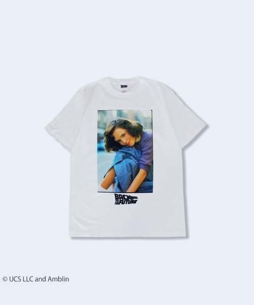 StPT(エスティーピーティー)の「『バック・トゥ・ザ・フューチャー』BACK TO THE FUTURE "Young Lorraine"" T-Shirt" 半袖プリントTシャツ ビックシルエット ピグメント加工 ヴィンテージライク(Tシャツ/カットソー・メンズ・チャコール/ホワイト・LARGE/X-LARGE/MEDIUM)」の2枚目の写真