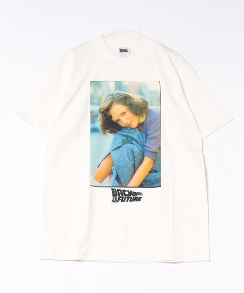 StPT(エスティーピーティー)の「『バック・トゥ・ザ・フューチャー』BACK TO THE FUTURE "Young Lorraine"" T-Shirt" 半袖プリントTシャツ ビックシルエット ピグメント加工 ヴィンテージライク(Tシャツ/カットソー・メンズ・チャコール/ホワイト・LARGE/X-LARGE/MEDIUM)」の8枚目の写真