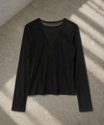 open back v lace tops /オープンバックVレーストップス
