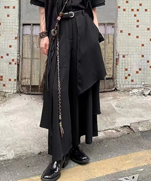 VIBGYOR（ヴィブジョー）の「【Bls】 【ZM】【Bling Leads】袴デザインパンツ(BL)（スラックス・メンズ・ブラック・FREE）」の2枚目の写真