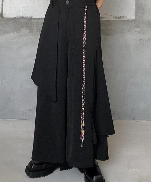 VIBGYOR（ヴィブジョー）の「【Bls】 【ZM】【Bling Leads】袴デザインパンツ(BL)（スラックス・メンズ・ブラック・FREE）」の3枚目の写真