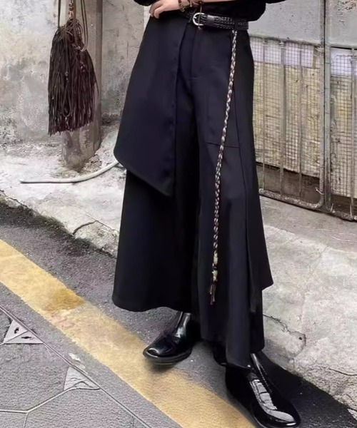 VIBGYOR（ヴィブジョー）の「【Bls】 【ZM】【Bling Leads】袴デザインパンツ(BL)（スラックス・メンズ・ブラック・FREE）」の4枚目の写真