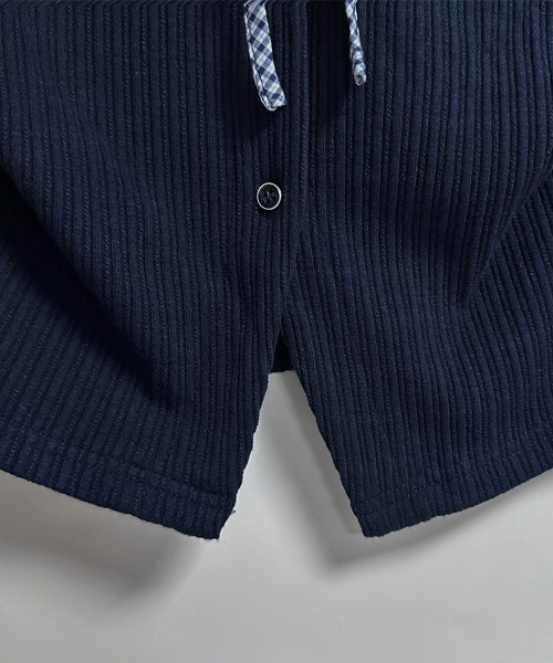 ReRe(リリ)の「チェックフリルデザイントップス(Tシャツ/カットソー・レディース・ネイビー・SMALL/MEDIUM/LARGE/X-LARGE)」の10枚目の写真