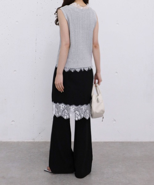 archives（アルシーヴ）の「レースヘムミディＳＫ×イージーＰＴ　ＳＥＴ（その他パンツ・レディース・ブラック/グレー・MEDIUM）」の21枚目の写真