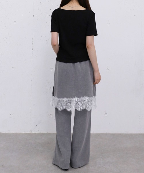 archives（アルシーヴ）の「レースヘムミディＳＫ×イージーＰＴ　ＳＥＴ（その他パンツ・レディース・ブラック/グレー・MEDIUM）」の14枚目の写真