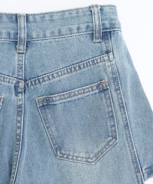 ANAP(アナップ)の「レイヤード風 デニムパンツ(デニムパンツ・レディース・ブルー/ブラック・M/S)」の12枚目の写真