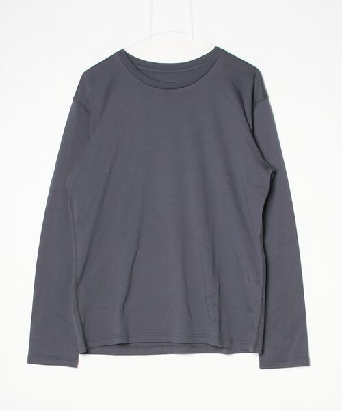 1 piu 1 uguale 3(ウノピゥウノウグァーレトレ)の「L/S CREW-NECK(Tシャツ/カットソー・メンズ・ブラック/グレー/キナリ/ホワイト・LARGE)」の5枚目の写真