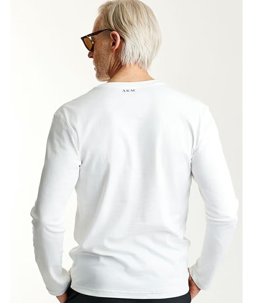 1 piu 1 uguale 3(ウノピゥウノウグァーレトレ)の「L/S CREW-NECK(Tシャツ/カットソー・メンズ・ブラック/グレー/キナリ/ホワイト・LARGE)」の8枚目の写真