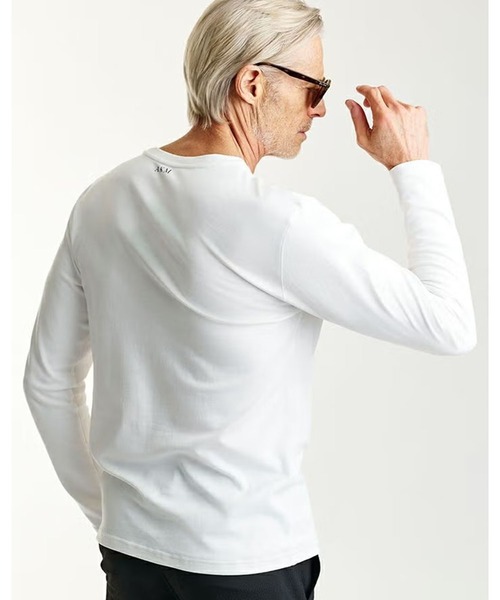 1 piu 1 uguale 3(ウノピゥウノウグァーレトレ)の「L/S CREW-NECK(Tシャツ/カットソー・メンズ・ブラック/グレー/キナリ/ホワイト・LARGE)」の9枚目の写真