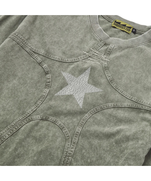 GARMENTS FAB(ガーメンツファブ)の「Washed Star Binding Tee (KHAKI)(Tシャツ/カットソー・レディース・その他・LARGE/MEDIUM)」の4枚目の写真