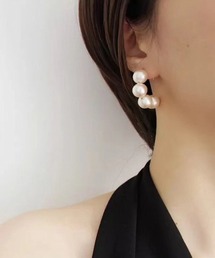 F&D : シュガーパールドロップピアス