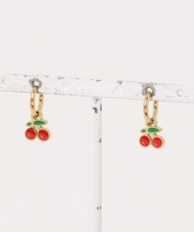 Peony | 【Peony/ピオニー】ドロップチェリーピアス【アレルギー対応】(ピアス（両耳用）)
