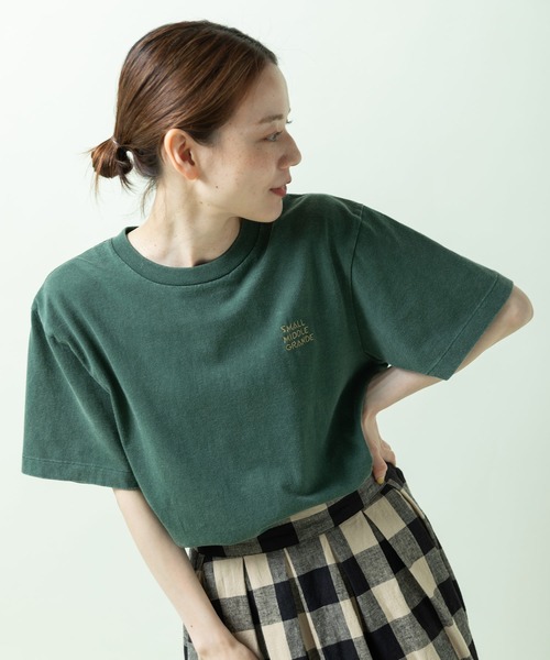 PAR ICI(パーリッシィ)の「日曜日はアイスの日 プリントTシャツ(Tシャツ/カットソー・レディース・グリーン/チャコールグレー/アイボリー・FREE)」の3枚目の写真