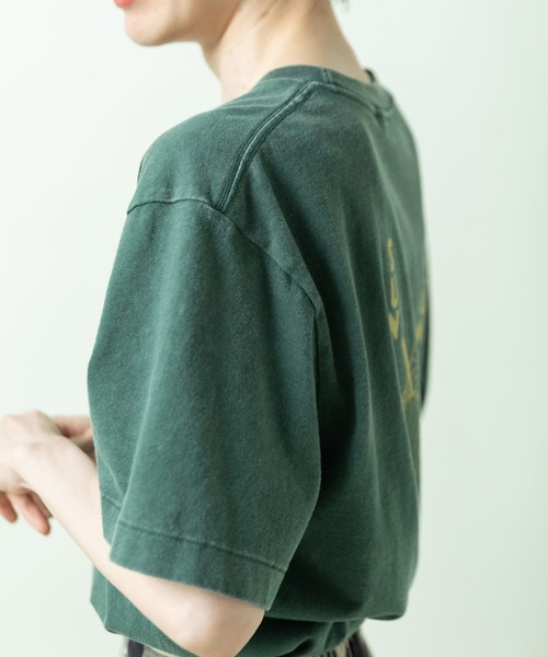PAR ICI(パーリッシィ)の「日曜日はアイスの日 プリントTシャツ(Tシャツ/カットソー・レディース・グリーン/チャコールグレー/アイボリー・FREE)」の14枚目の写真