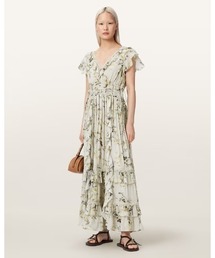 CANTO FLORAL RUFFLED MAXI DRESS | CANTO フローラル フリル マキシ ドレス・ワンピース