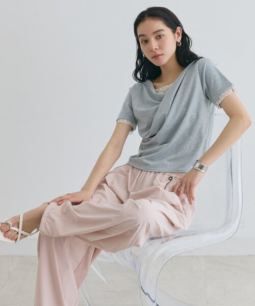 COLONY 2139(コロニートゥーワンスリーナイン)の「UV接触冷感ストレッチバレルパンツ(その他パンツ・レディース・ブラック/ピンク/アイボリー・MEDIUM/SMALL)」の20枚目の写真