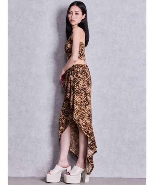 GYDA(ジェイダ)の「asymmetryロングスカートライクショートパンツ(スカート・レディース・ブラック/オフホワイト/その他1・FREE)」の11枚目の写真