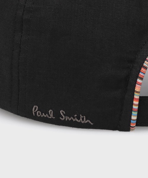 Paul Smith（ポールスミス）の「"Signature Trim" キャップ / 165621 SCAP1（ハット・レディース・ベージュ/ブラック・FREE）」の4枚目の写真
