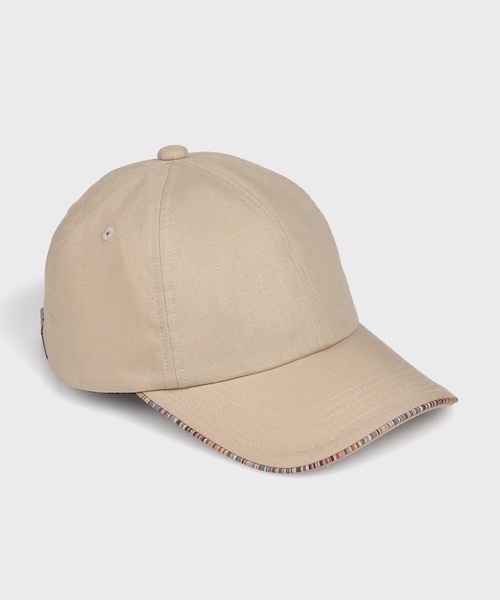 Paul Smith（ポールスミス）の「"Signature Trim" キャップ / 165621 SCAP1（ハット・レディース・ベージュ/ブラック・FREE）」の10枚目の写真