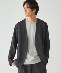 COMME CA ISM（コムサイズム）の「【セットアップ対応】楊柳ポリエステル ノーカラージャケット（ノーカラージャケット）」