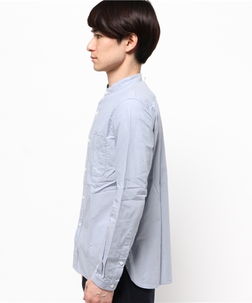 OUTLET（アウトレット）の「【Discoat Parisien】シャンブレーバンドカラーSH（シャツ/ブラウス・メンズ・サックスブルー・LARGE/MEDIUM）」の2枚目の写真
