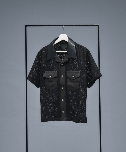 ANDER HUNK(アンダーハンク)の「Combination Open colour Lace Shirts/コンビネーションオープンカラーレースシャツ(シャツ/ブラウス・メンズ・ブラック・SMALL/LARGE/MEDIUM)」の15枚目の写真