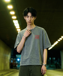 LENGAGEMENT（ランガージュマン）の「AGIR Salt Wash Crop Short Sleeve T-Shirt (Light Blue)（Tシャツ/カットソー）」