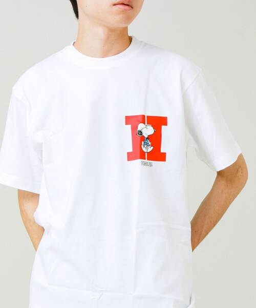 HANES(ヘインズ)の「PEANUTS×BEEFY-T クルーネックTシャツ(Tシャツ/カットソー・メンズ・ブラック系その他2/ブラック系その他/ホワイト系その他2/ホワイト系その他3・M/L)」の3枚目の写真