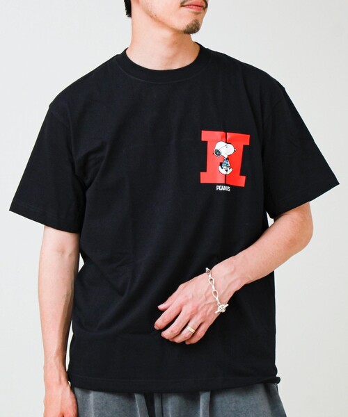 HANES(ヘインズ)の「PEANUTS×BEEFY-T クルーネックTシャツ(Tシャツ/カットソー・メンズ・ブラック系その他2/ブラック系その他/ホワイト系その他2/ホワイト系その他3・M/L)」の12枚目の写真