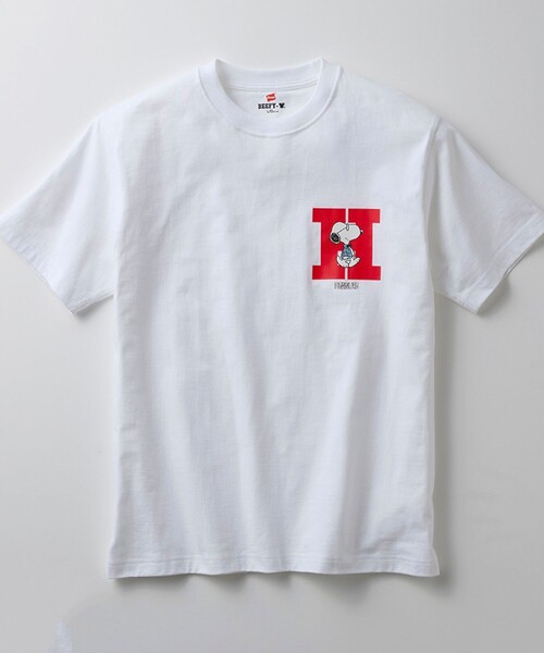 HANES(ヘインズ)の「PEANUTS×BEEFY-T クルーネックTシャツ(Tシャツ/カットソー・メンズ・ブラック系その他2/ブラック系その他/ホワイト系その他2/ホワイト系その他3・M/L)」の14枚目の写真