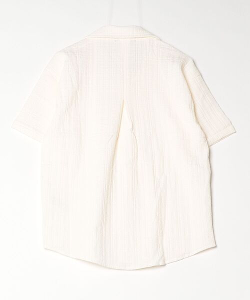 Beno(ビーノ)の「チェックジャガードオープンシャツ(シャツ/ブラウス・メンズ・ホワイト/ブラック・MEDIUM/LARGE/X-LARGE)」の7枚目の写真