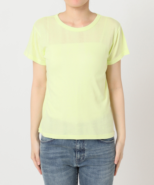 MILLER(ミラー)の「【MILLER/ミラー】 Light prib hs Tシャツ(Tシャツ/カットソー・レディース・ブラック/ライトグリーン/イエロー/ホワイト/スカイブルー/ネイビー・FREE)」の16枚目の写真