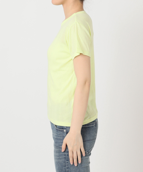 MILLER(ミラー)の「【MILLER/ミラー】 Light prib hs Tシャツ(Tシャツ/カットソー・レディース・ブラック/ライトグリーン/イエロー/ホワイト/スカイブルー/ネイビー・FREE)」の7枚目の写真
