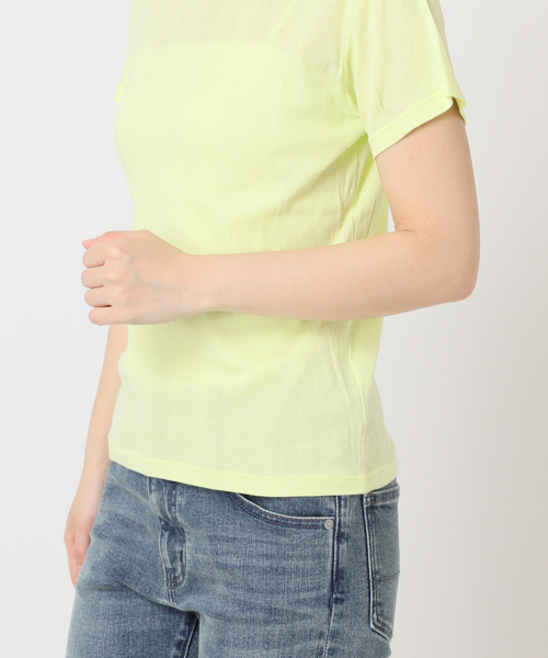 MILLER(ミラー)の「【MILLER/ミラー】 Light prib hs Tシャツ(Tシャツ/カットソー・レディース・ブラック/ライトグリーン/イエロー/ホワイト/スカイブルー/ネイビー・FREE)」の14枚目の写真