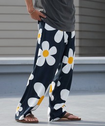 DAN RIVER（ダンリバー ）の「DAN RIVER/ダンリバー 2PARTS WIDE PANT ワイドパンツ イージーパンツ 花柄 フラワープリント 柄パンツ メンズ レディース  夏服 2026年 夏 夏服 秋服（スラックス）」