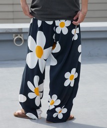 DAN RIVER（ダンリバー ）の「DAN RIVER/ダンリバー 2PARTS WIDE PANT ワイドパンツ イージーパンツ 花柄 フラワープリント 柄パンツ メンズ レディース  夏服 2026年 夏 夏服 秋服（スラックス）」