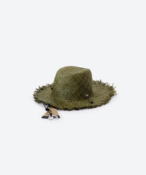 KIJIMA TAKAYUKI(キジマ タカユキ)の「RAFFIA FISHERMAN HAT(ハット・レディース・ライトブラウン/ブラウン/グリーン・57/59)」の3枚目の写真