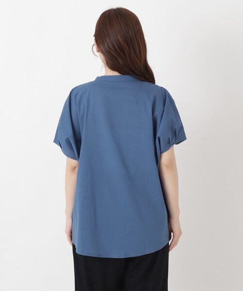one'sterrace(ワンズテラス)の「刺繍 切替え前開きブラウス(シャツ/ブラウス・レディース・ブルー系その他7/ホワイト系9/グレー系その他7/カーキ系5/ブラック系8・02)」の20枚目の写真