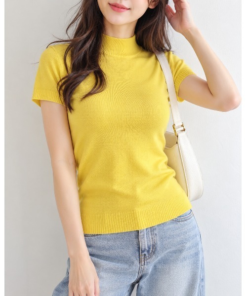 FAZVY(ファズビー)の「ハーフネックニットT(Tシャツ/カットソー・レディース・ブラック/ホワイト・FREE)」の18枚目の写真