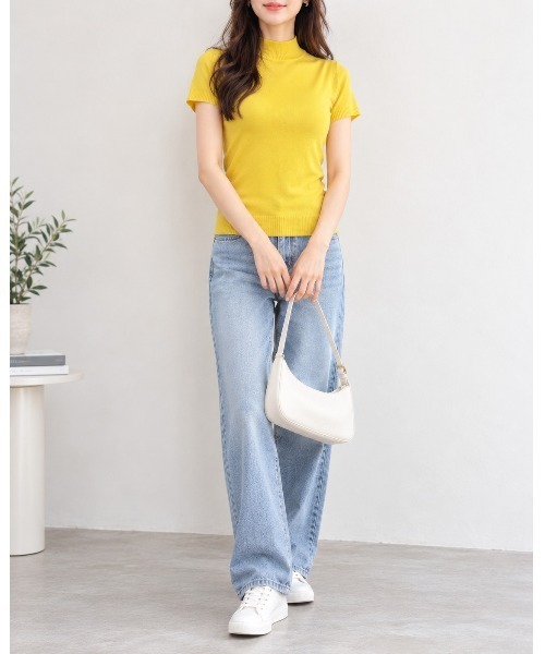 FAZVY(ファズビー)の「ハーフネックニットT(Tシャツ/カットソー・レディース・ブラック/ホワイト・FREE)」の20枚目の写真