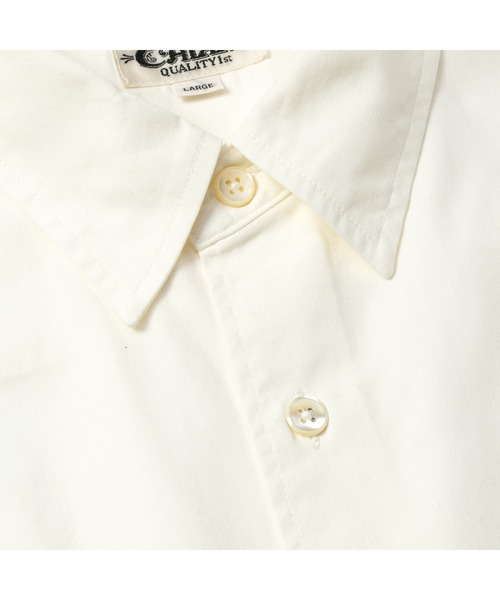 CALEE（キャリー）の「C/N PLAIN S/S SH＜EXCLUSIVE＞（シャツ/ブラウス・メンズ・ホワイト・MEDIUM/LARGE/X-LARGE）」の4枚目の写真
